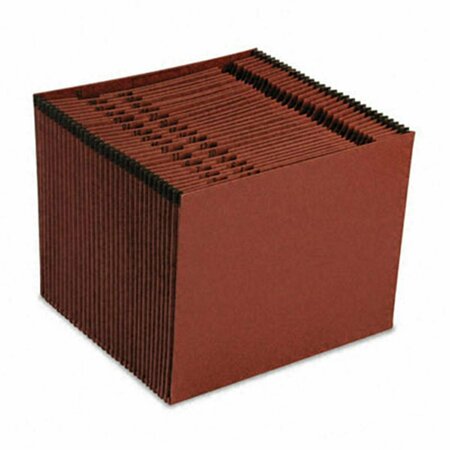 PAPERPERFECT EarthWise Recycled 1-31 Expanding File- 21 Pocket- Red Fiber- Letter- Red PA2189494